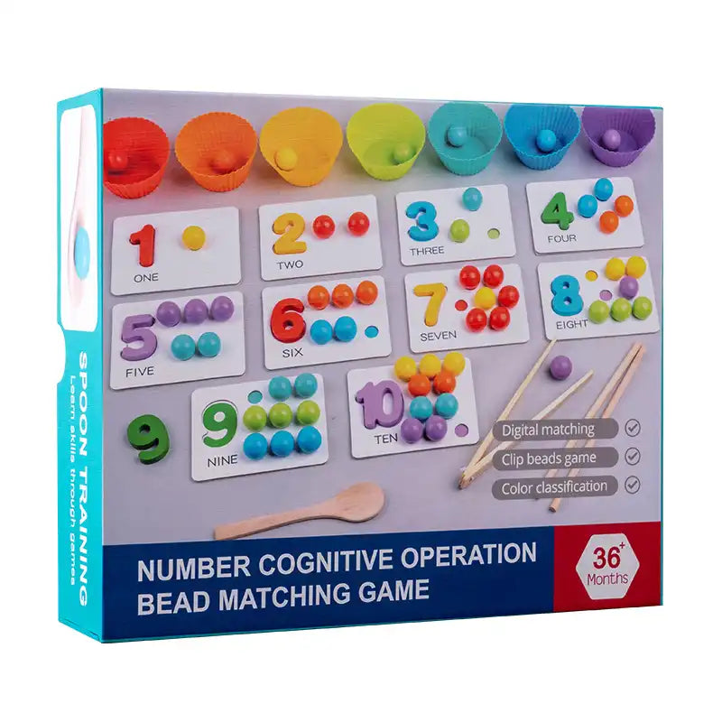 Montessori Math Fun: Color Matching & Counting Game for Kids - CutePopToy