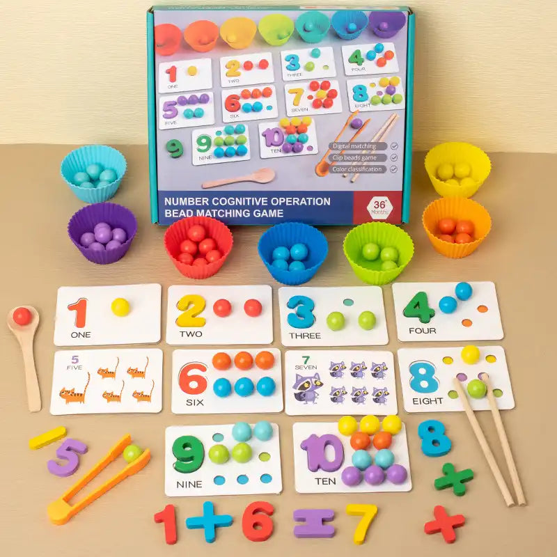 Montessori Math Fun: Color Matching & Counting Game for Kids - CutePopToy