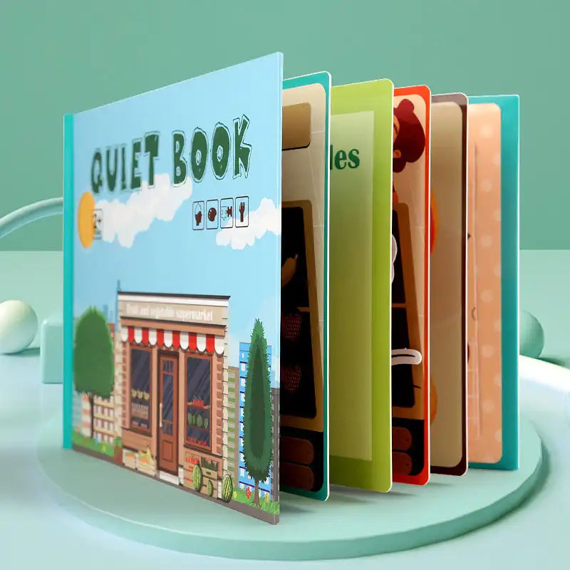 Montessori Sensory Quiet Book - CutePopToy