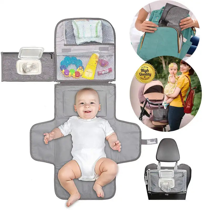 Portable Waterproof Diaper Changing Mat for Babies