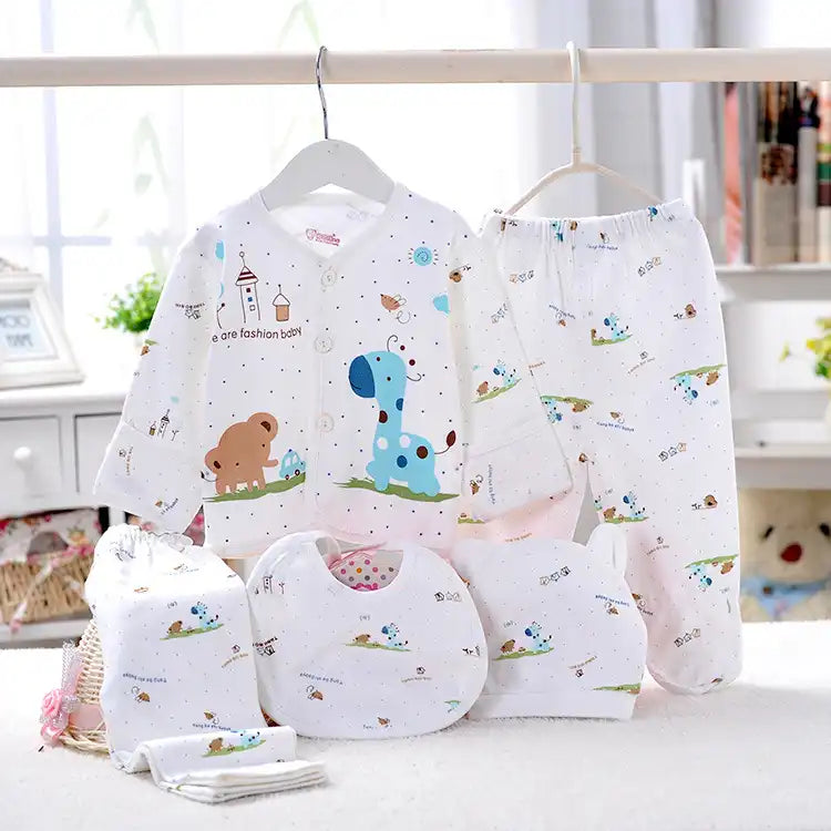 Pure Cotton Newborn Undergarment Set – 5 Pieces