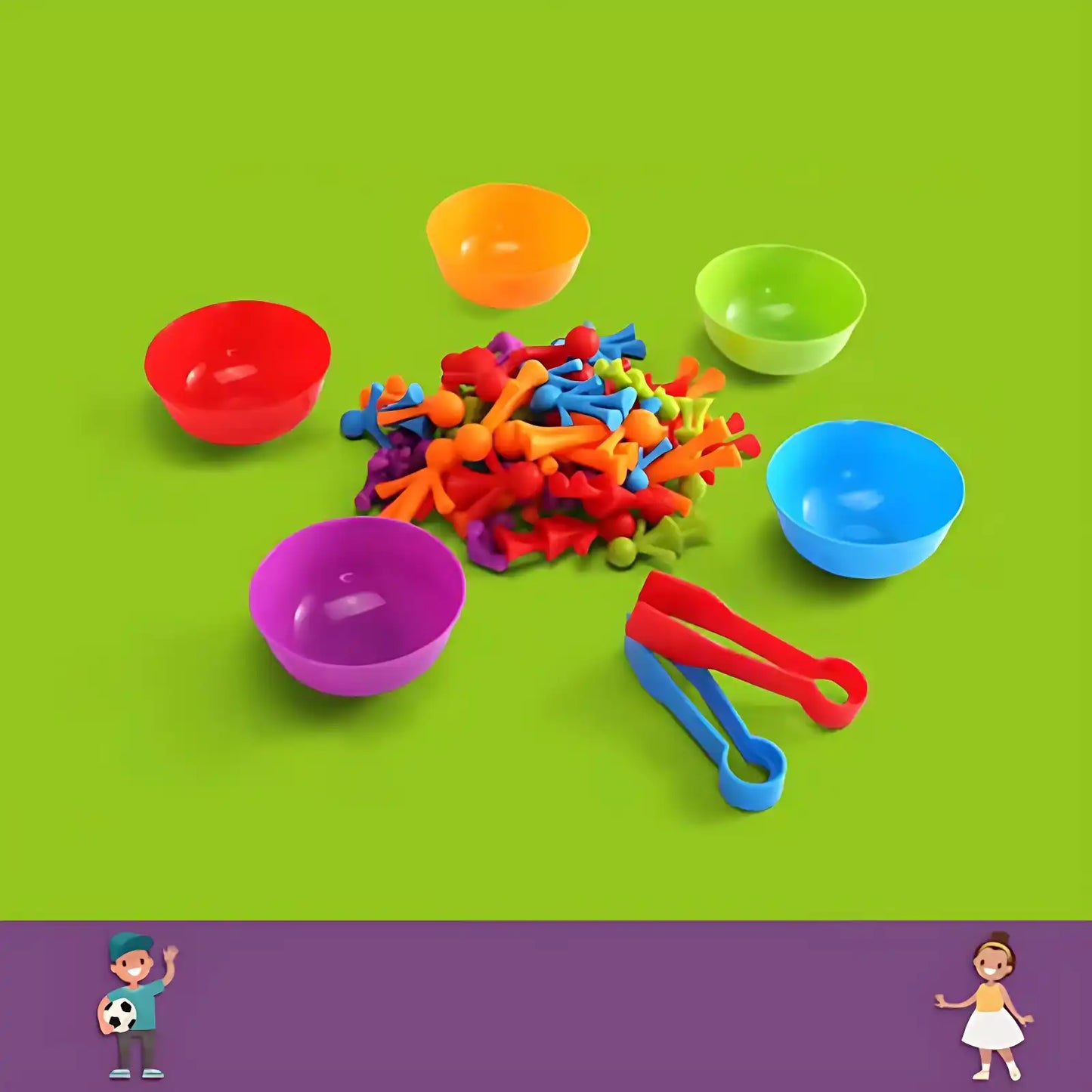 Children's Rainbow Animal Matching Montessori Toy - CutePopToy