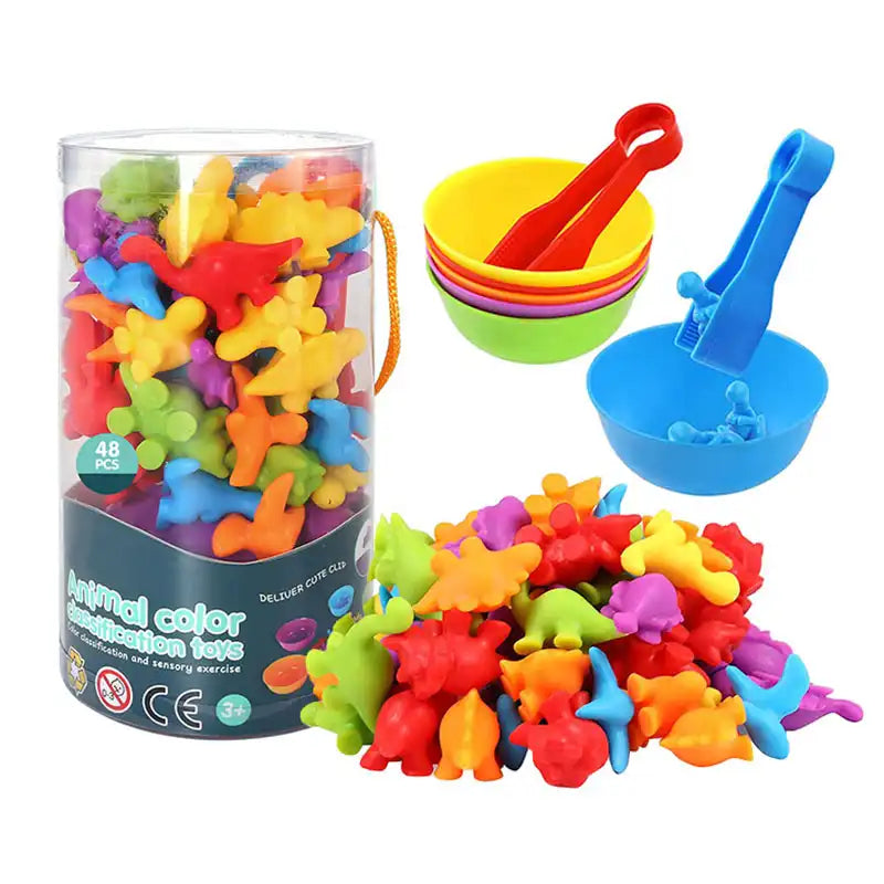 Children's Rainbow Animal Matching Montessori Toy - CutePopToy