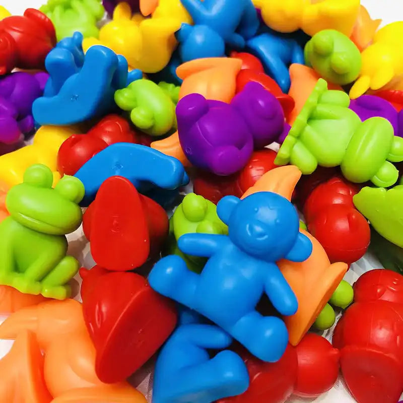 Children's Rainbow Animal Matching Montessori Toy - CutePopToy