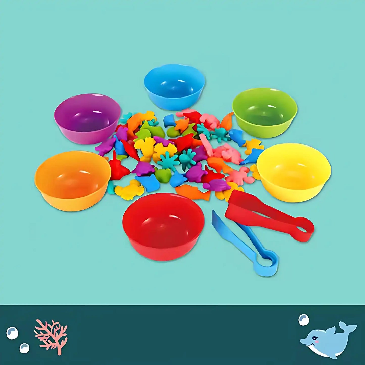 Children's Rainbow Animal Matching Montessori Toy - CutePopToy