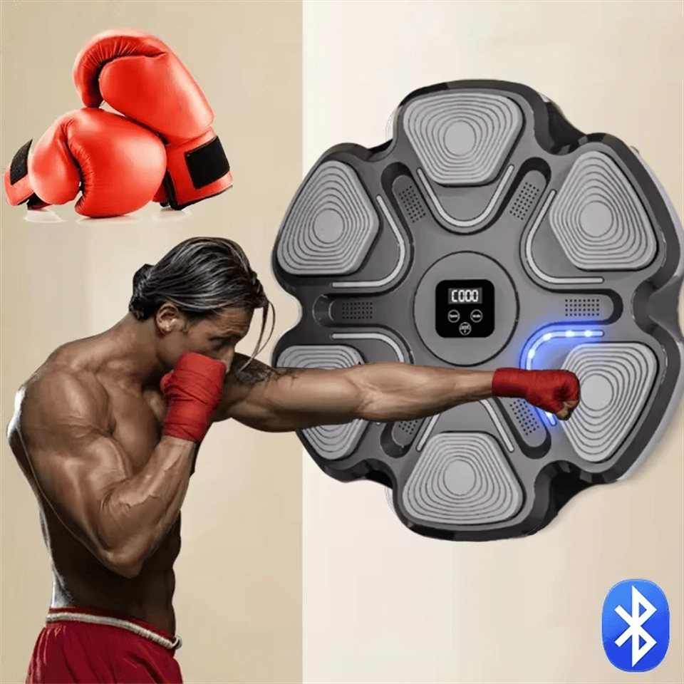 Smart Bluetooth Music Boxing Machine for Adults & Kids – Wall-Mounted Fitness Trainer with Reaction Lights, Adjustable Speed - CutePopToy