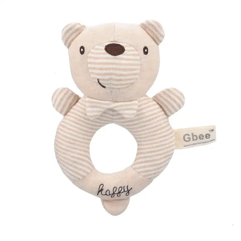 Soft Plush Rattle Set for Babies 0-6 Months