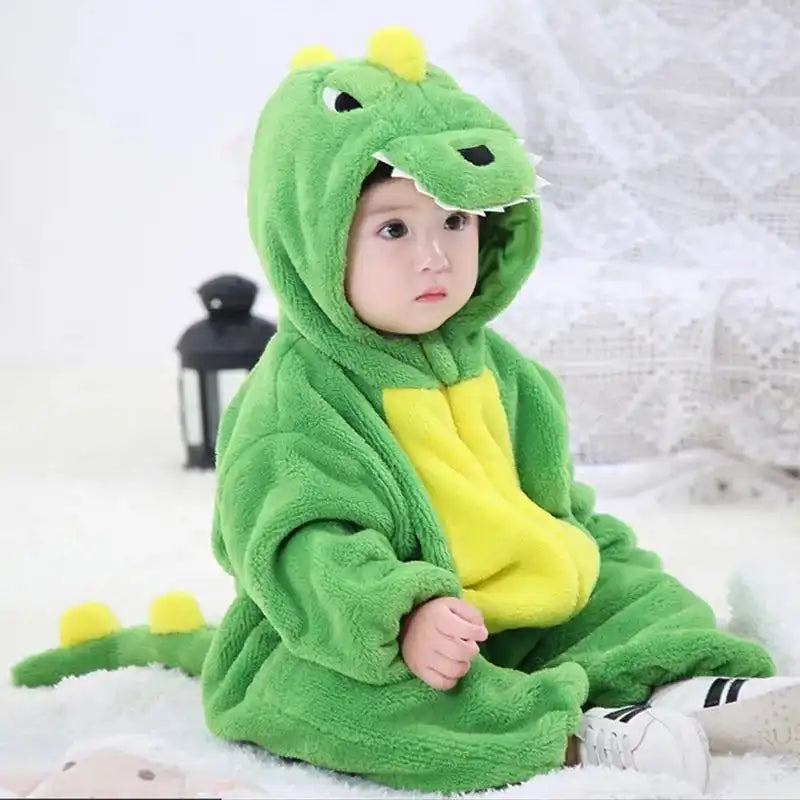 Soft Velvet Baby Animal Jumpsuit - CutePopToy