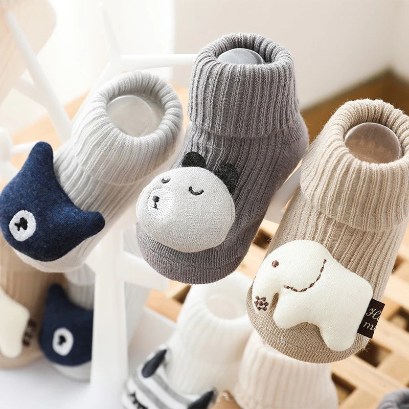 Super Soft Cotton Cartoon Cute Animal Baby Socks - CutePopToy