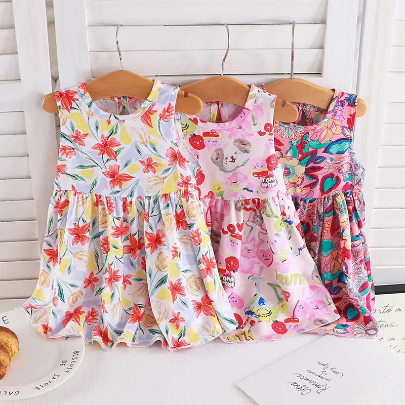 Sweet Baby Girl's Sleeveless Summer Dress