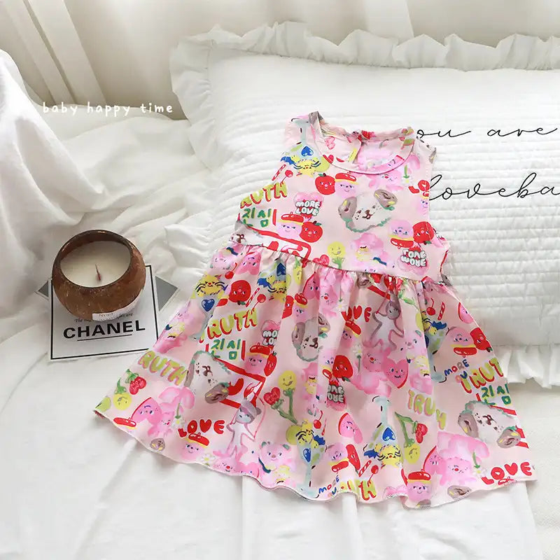 Sweet Baby Girl's Sleeveless Summer Dress
