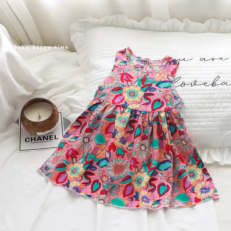Sweet Baby Girl's Sleeveless Summer Dress