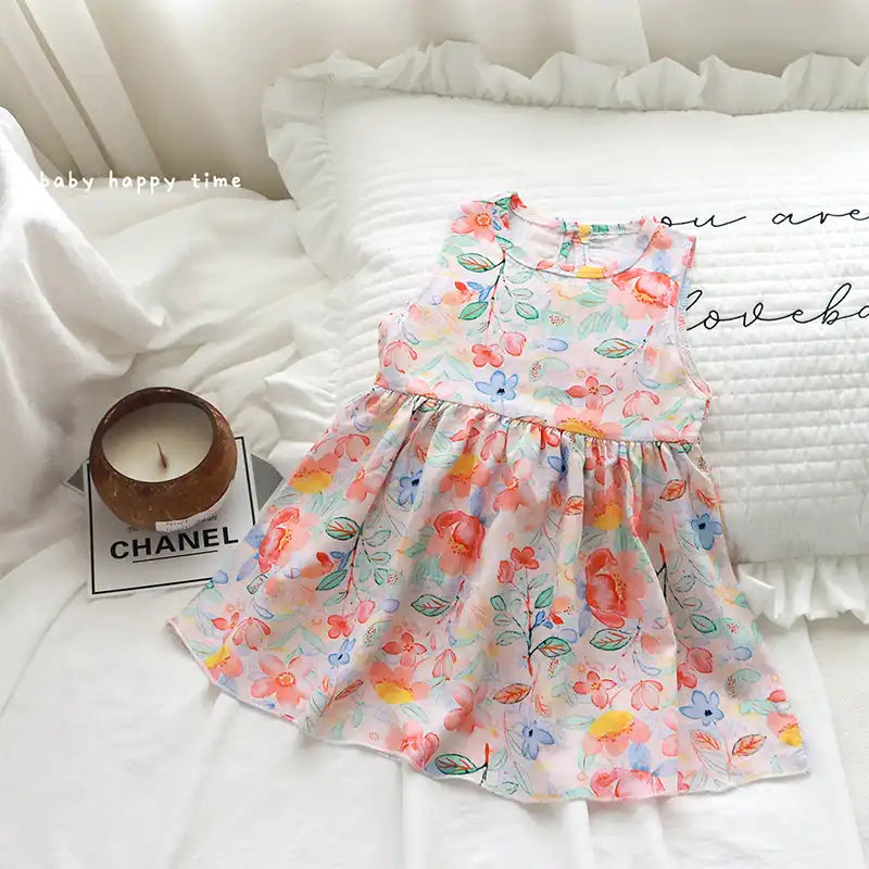 Sweet Baby Girl's Sleeveless Summer Dress
