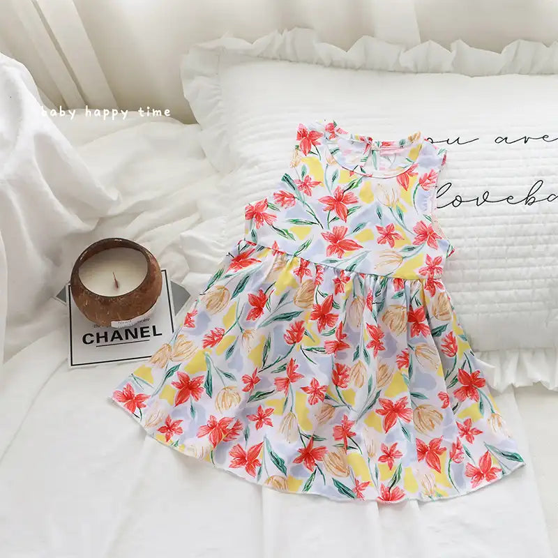 Sweet Baby Girl's Sleeveless Summer Dress