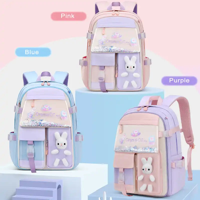 Sweet Rabbit Campus Backpack for Girls 1-6 Years Old