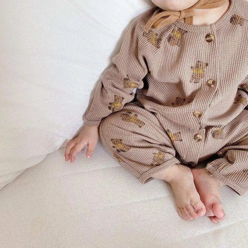 Teddy Bear Jumpsuit & Hat Set - CutePopToy