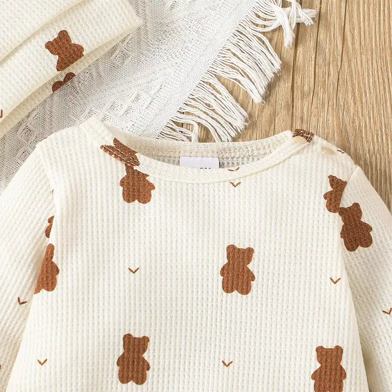 Teddy Bear Jumpsuit & Hat Set - CutePopToy