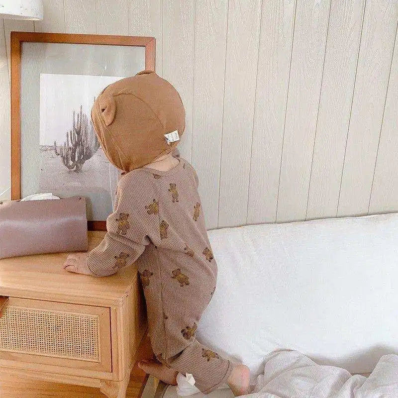 Teddy Bear Jumpsuit & Hat Set - CutePopToy