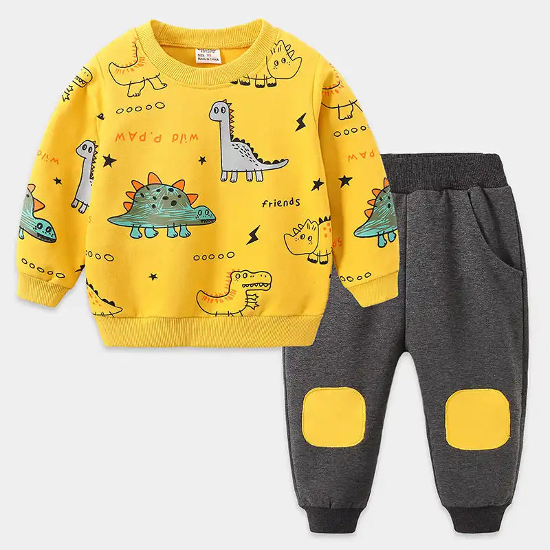 Toddler Dinosaur Tops and Pants Set - CutePopToy