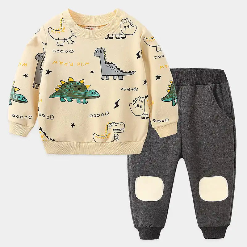 Toddler Dinosaur Tops and Pants Set - CutePopToy
