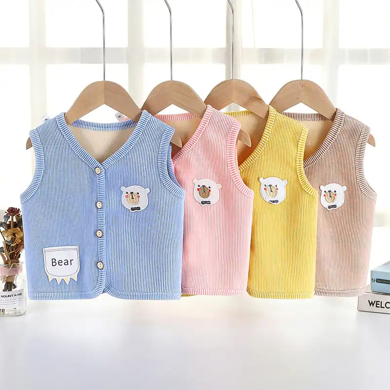 Toddler Warm Plush Vest for Cold Weather