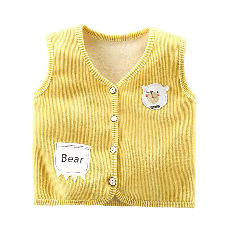 Toddler Warm Plush Vest for Cold Weather