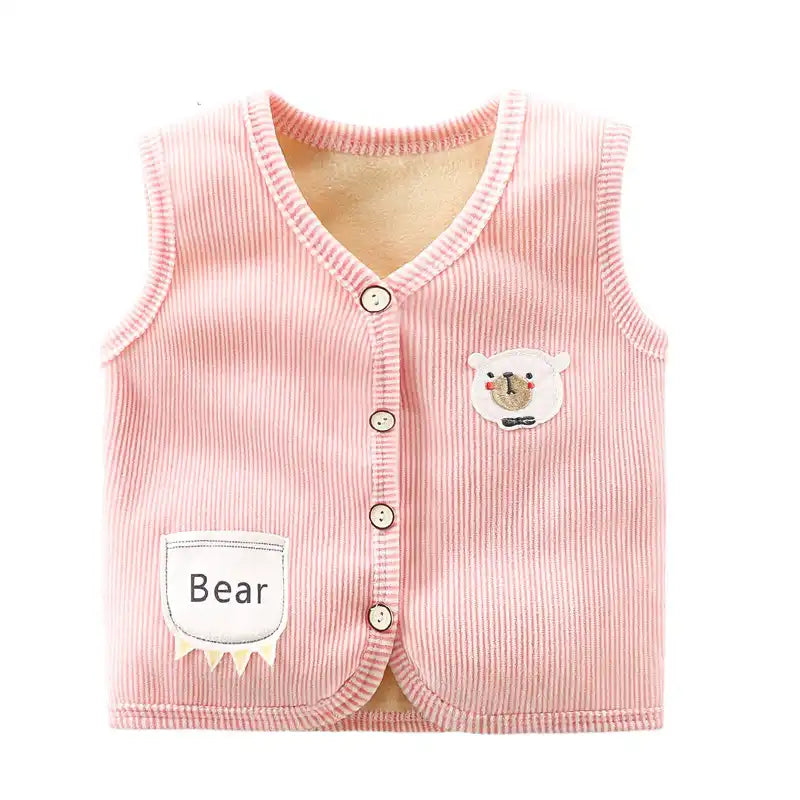 Toddler Warm Plush Vest for Cold Weather