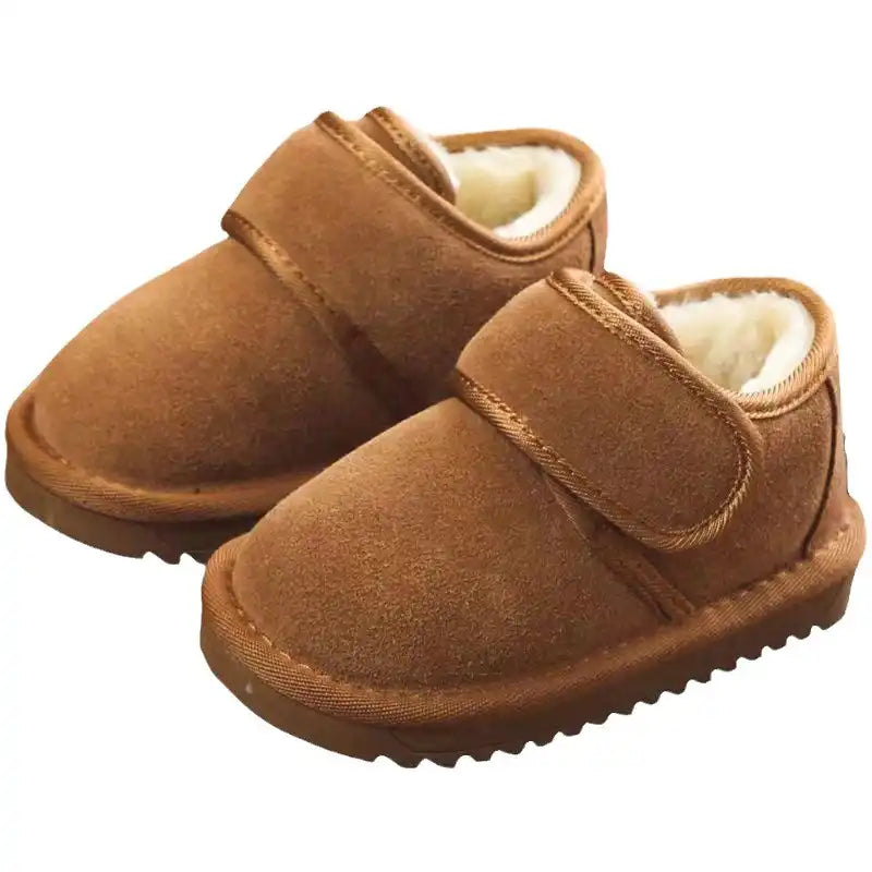 Toddler Winter Plush Low-top Snow Boots for Boys and Girls Warm Shoes - CutePopToy