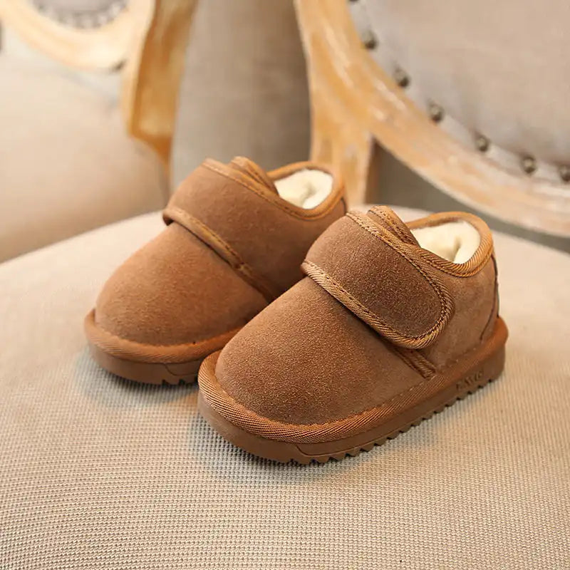 Toddler Winter Plush Low-top Snow Boots for Boys and Girls Warm Shoes - CutePopToy
