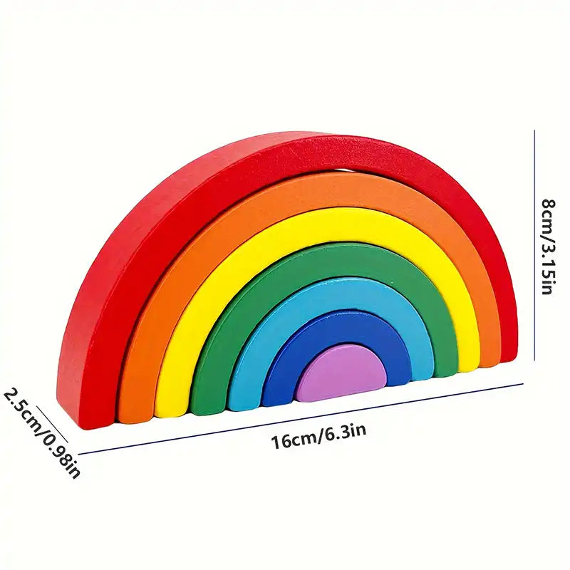 Toddlers Montessori Rainbow Arch Playset - CutePopToy