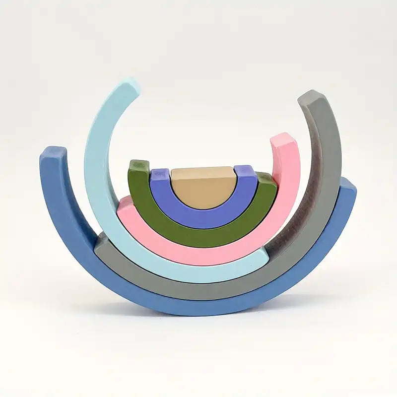 Toddlers Montessori Rainbow Arch Playset - CutePopToy