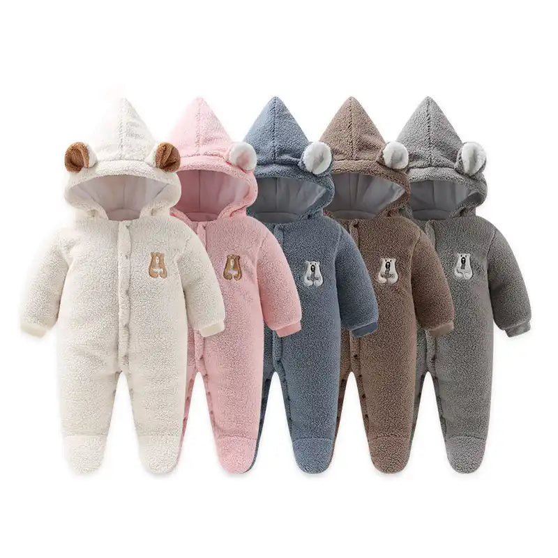 Ultra Warm Winter Baby Plush Onesie - CutePopToy
