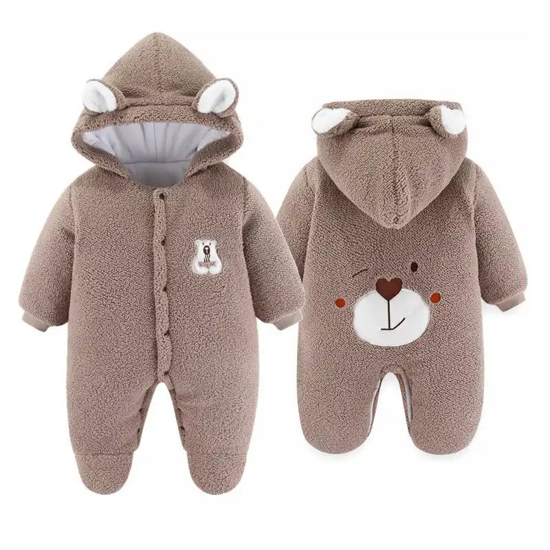 Ultra Warm Winter Baby Plush Onesie - CutePopToy