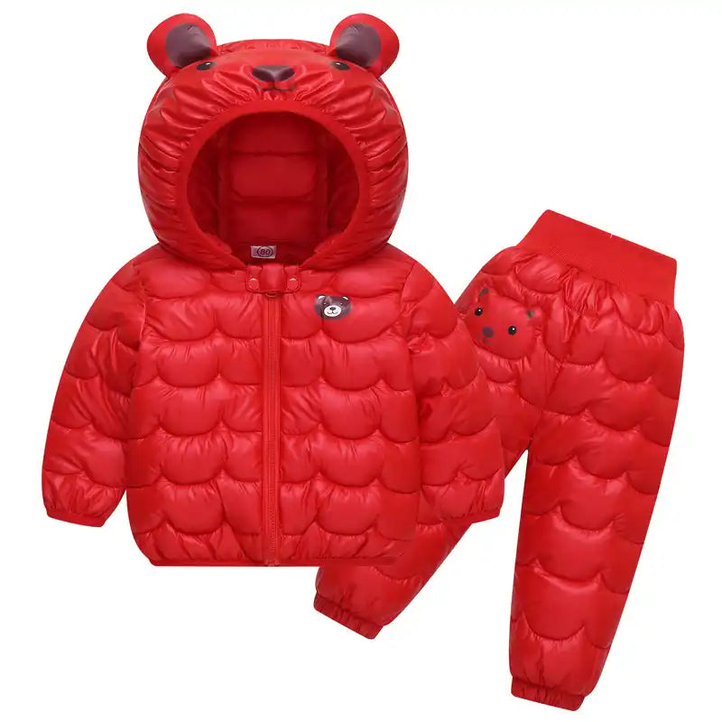 ❄️🐻❄️Winter Teddy Bear Kids Hooded Jacket Set❄️🐻❄️ - CutePopToy