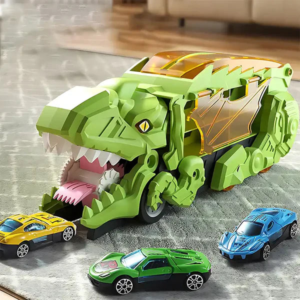 The Ultimate Holiday Surprise: The 3-in-1 Dinosaur Transport Truck Toy! 🚗🦖