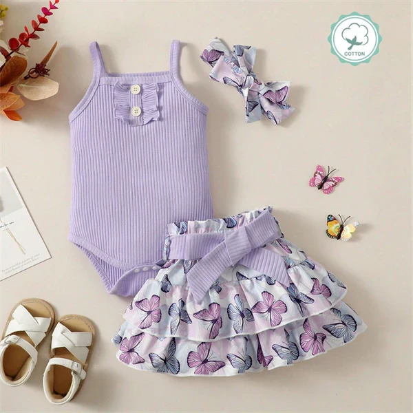 Adorable Comfortable: The Ultimate Baby Girl Outfit Set from CutePopToy