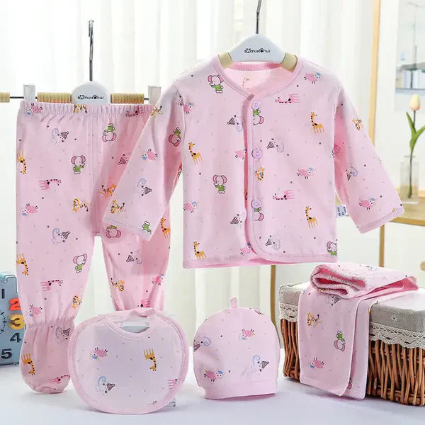A Parent’s Guide to the 5-Piece Newborn Cotton Outfit Set for 0-3 Months: Essential for Your Baby's Attire