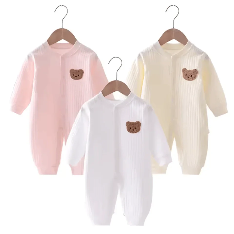 The Bear Cotton Baby Jumpsuit: Ultimate Comfort &amp; Style for Autumn and Spring