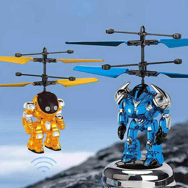 Soar into Adventure with the Children's Gesture Controlled Infrared Flying Mecha Warrior Toy