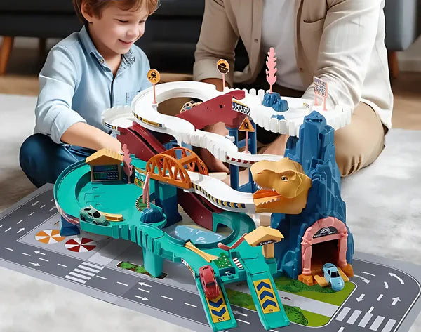 Rev Up the Fun: The Ultimate Dinosaur Car Playset Adventure! 🦖🚗