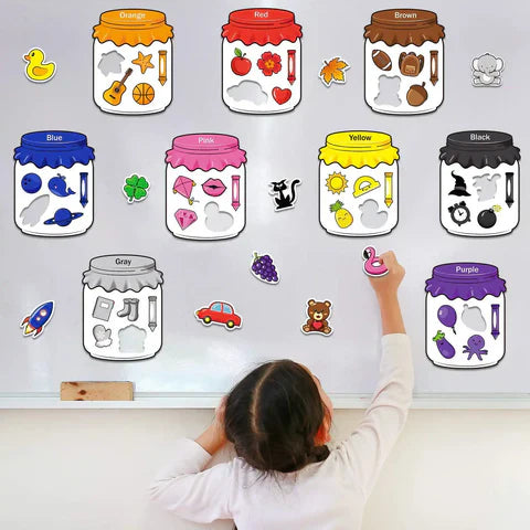 Creative Learning Made Fun: Montessori-Inspired Magnetic Stickers for Sorting Colors