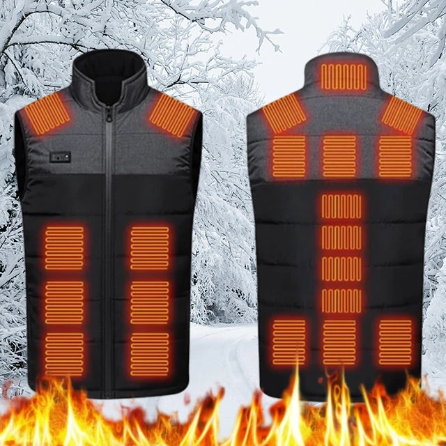 21 Heating Zones Heated Vest with USB Charging