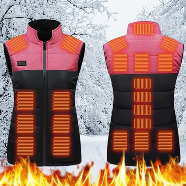 21 Heating Zones Heated Vest with USB Charging