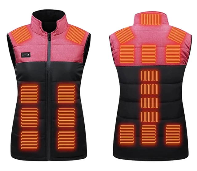 21 Heating Zones Heated Vest with USB Charging