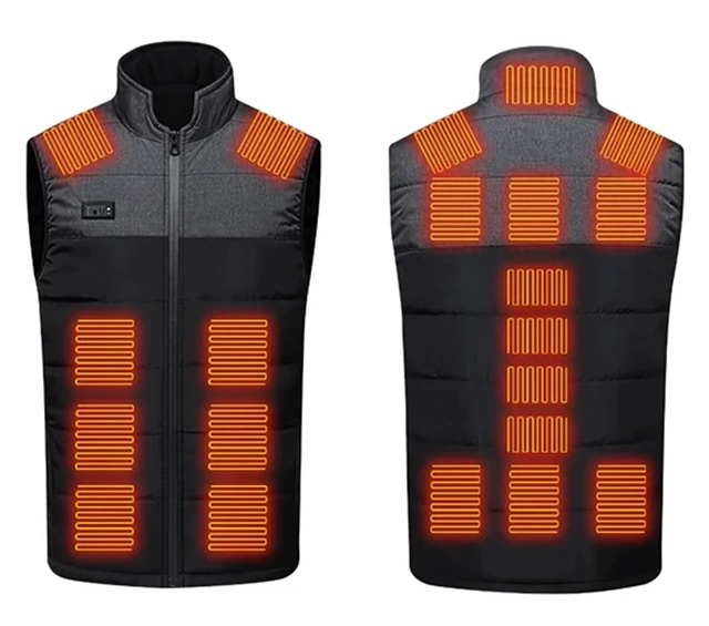 21 Heating Zones Heated Vest with USB Charging