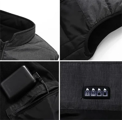 21 Heating Zones Heated Vest with USB Charging