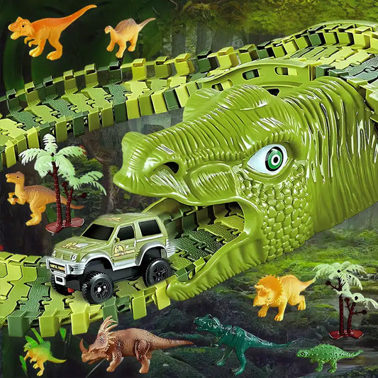 269pcs Deluxe DIY Giant Dinosaur Car Track Set Toys - CutePopToy