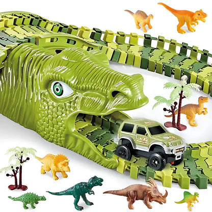 269pcs Deluxe DIY Giant Dinosaur Car Track Set Toys - CutePopToy