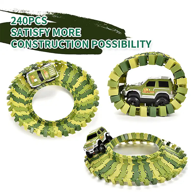 269pcs Deluxe DIY Giant Dinosaur Car Track Set Toys - CutePopToy