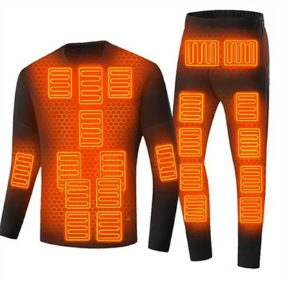 28 Heating Zones Heated Thermal Suit Intelligent Temperature Control 28 Areas Heating Underwears Set